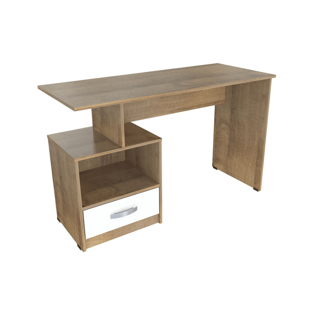 Escritorio ES4603, color amaretto blanco