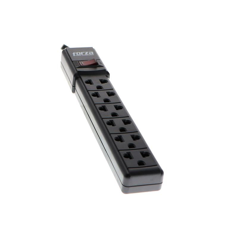 Rodelag Usb FORZA PS-001B REGLETA 2200W 110V/220V NEGRA – Rodelag Panamá