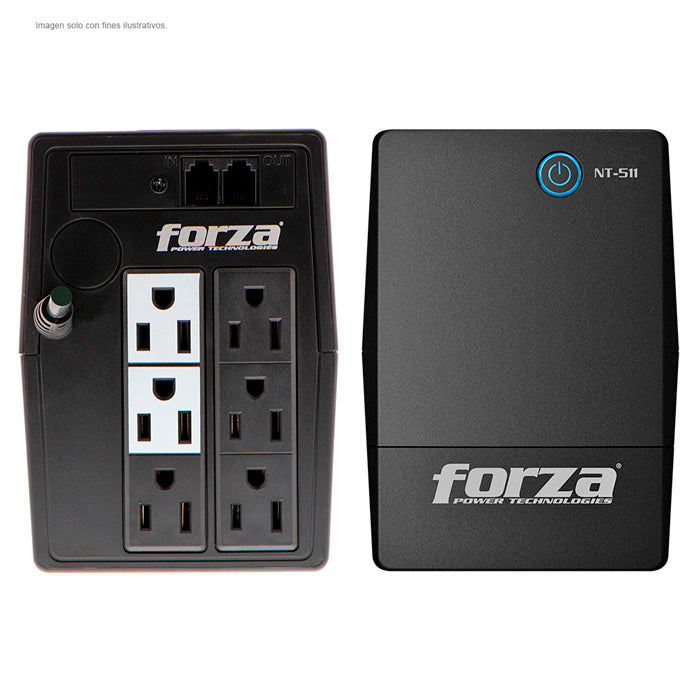 UPS FORZA NT-511 capacidad 500VA - 250W