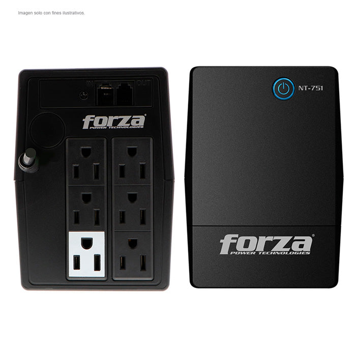 UPS FORZA NT-751 capacidad 750VA - 375W 120V