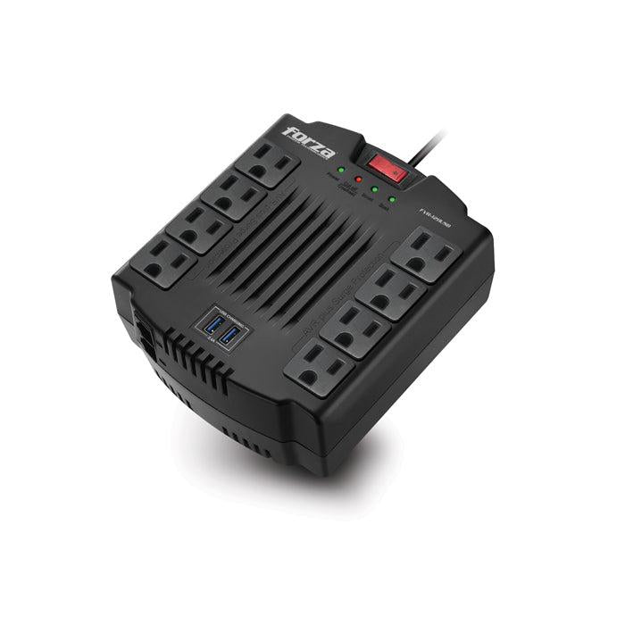 Forza Fvr-1211USB Regulador de Voltaje 1200Va/600W 110V Negro