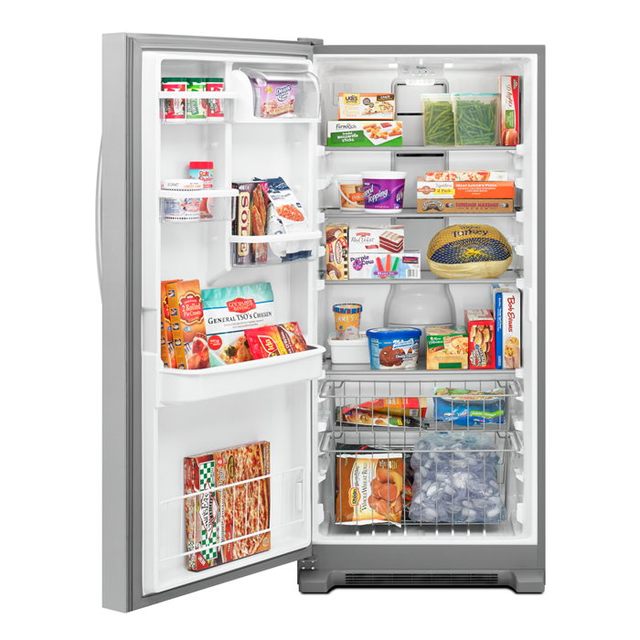 Congelador horizontal gemelo, 18 pies cúbicos, WSZ57L18DM, Whirlpool, acero inoxidable SideKicks 503 L