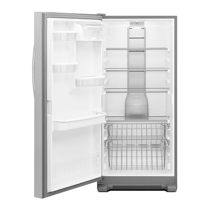 Congelador horizontal gemelo, 18 pies cúbicos, WSZ57L18DM, Whirlpool, acero inoxidable SideKicks 503 L