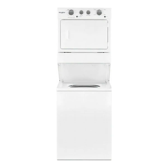 Centro de lavado a gas 20kg Whirlpool 7MWGT4027HW color blanco, canasta de acero porcelanizado