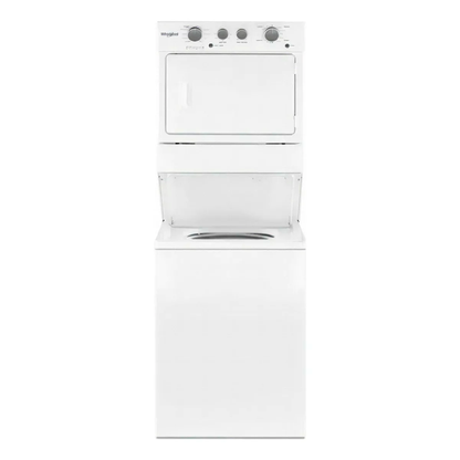 Centro de lavado a gas 20kg Whirlpool 7MWGT4027HW color blanco, canasta de acero porcelanizado