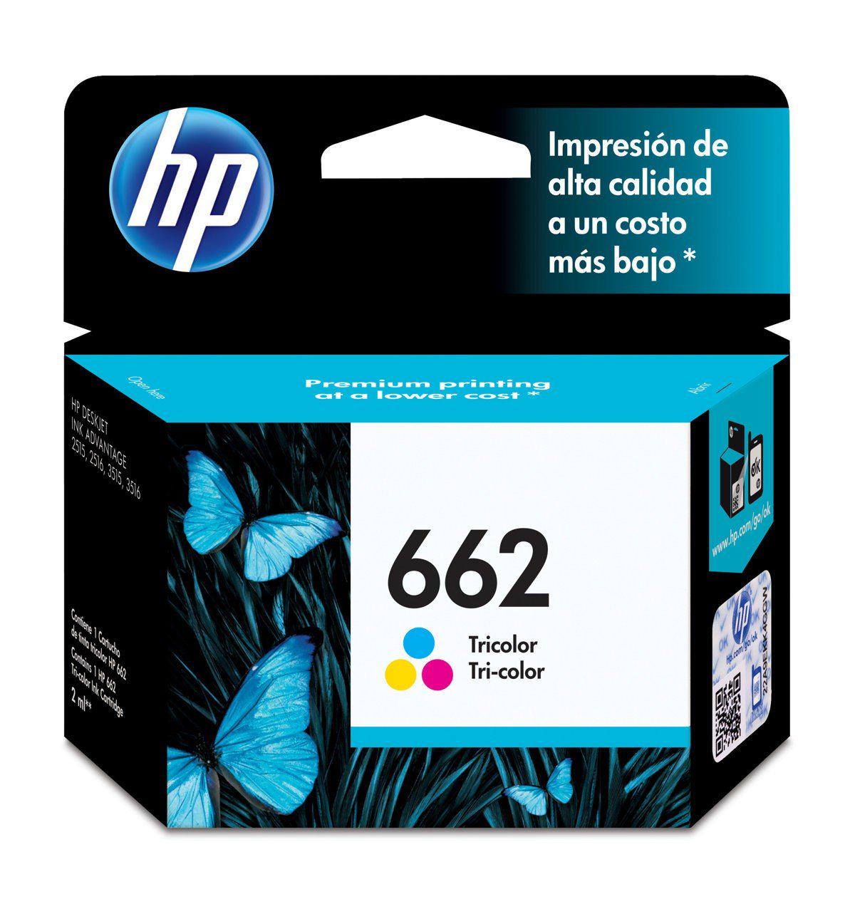 Tinta Cartucho Color HP 662
