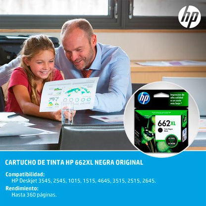 Tinta Cartucho Negro XL HP 662