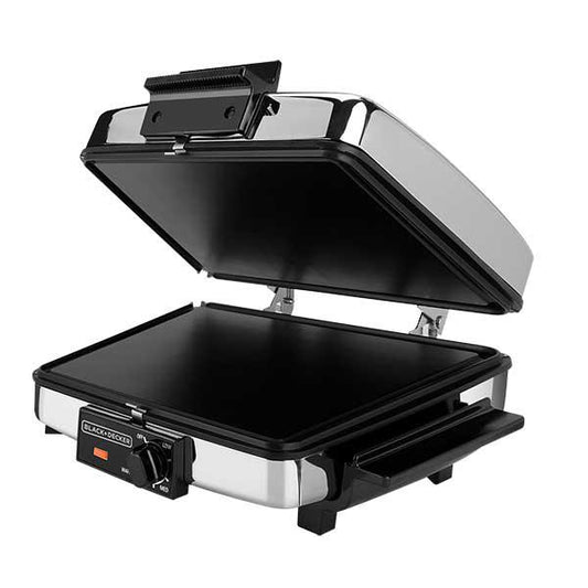 BLACK & DECKER SANDWICHERA PANINI    G49TD ACERO INOXIDABLE PARRILLA Y PLANCHA  3 E
