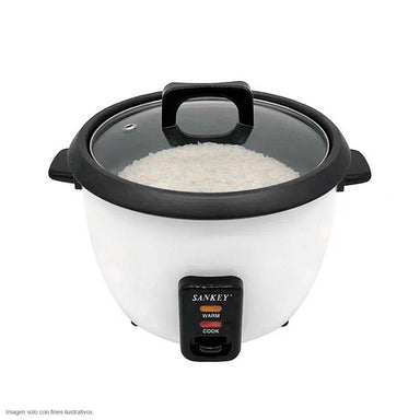 Olla arrocera RC-28 de 15 tazas 2.8 litros color blanca Sankey