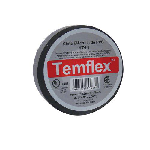 3M Tape Electrico -Pasta Gutapercha Temflex Negro