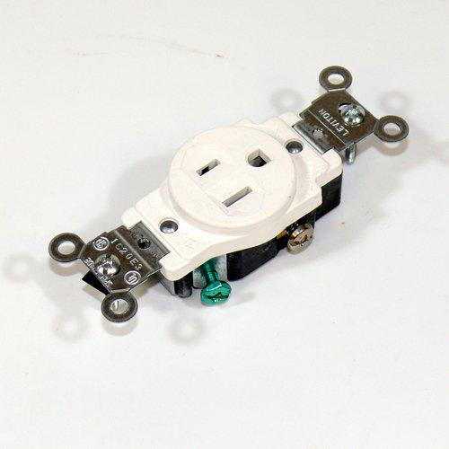 LEVITON TOMACORRIENTE DOBLE 15A 125V BL 5015W