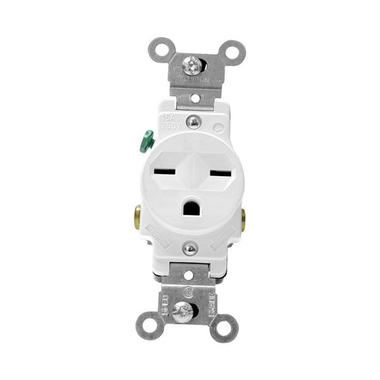 Leviton TomaCorriente sencillo 15A 220V BL5029-W