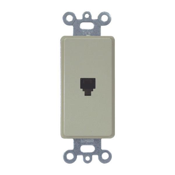 LEVITON BAQUELITA  SALIDA TELEFONO DECO TEL IV 406