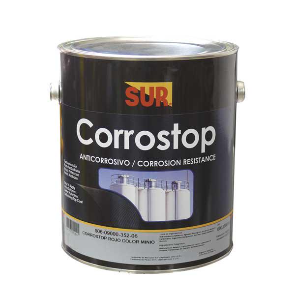 SUR PINTURA ANTICORROSIVA CORROSTOP MINIO ROJO GALON