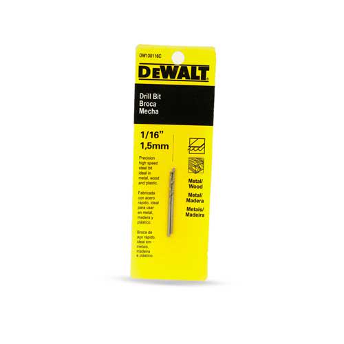 Dewalt Brocas Metal 1/16