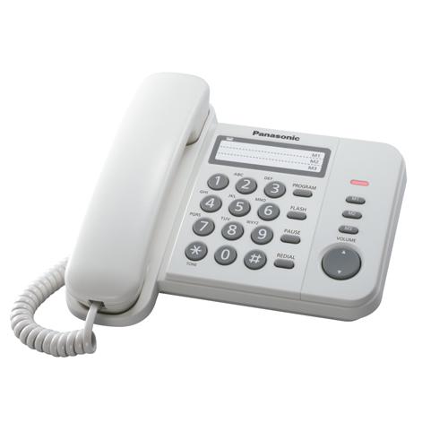 PANASONIC KX-TS520LXW TELEFONO ALAMBRICO BLANCO