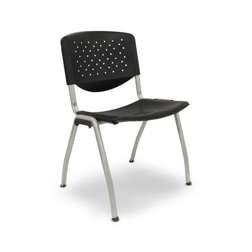 SILLA APILABLE MODELO DC-301N MATERIAL PVC NEGRO