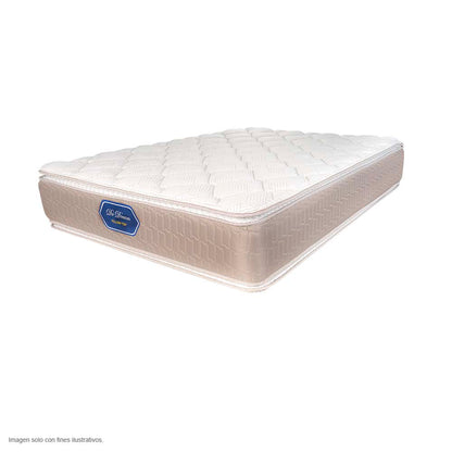 Colchón Pillow Top Full 330 resortes, composición en fibra sintética. Dr.Dream
