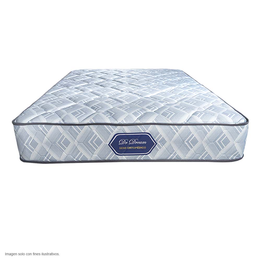 Colchón semi ortopedico king Dr.dream 486 resortes, composición: fibra sintética.
