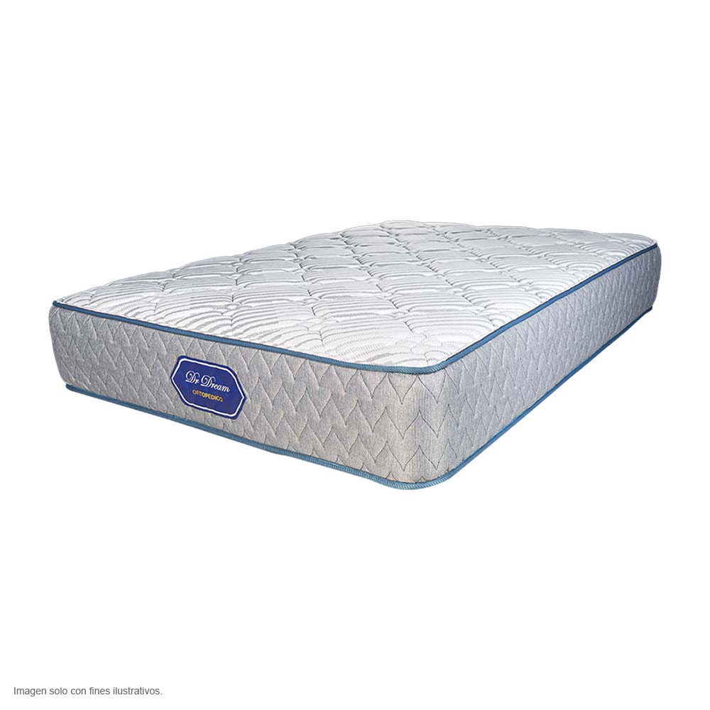 Colchón ortopédico Queen DR.dream, 405 resortes, composición fibra sintética.