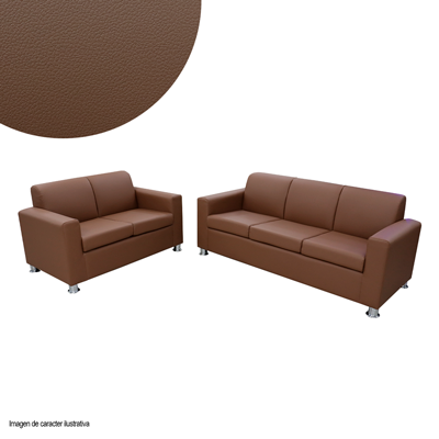 Juego de sofá y puestos naos, estructura de madera y tapizado