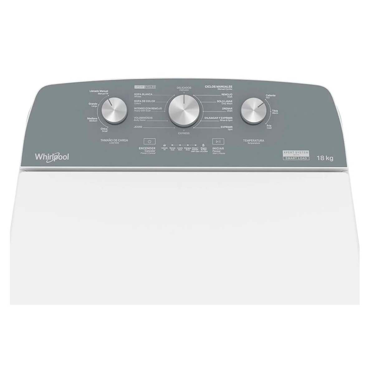 Lavadora 18kg 8MWTW1813MJM Whirlpool carga superior