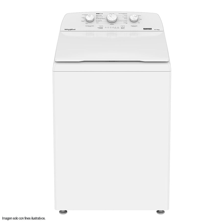 Lavadora 17kg 8MWTW1713MJQ Whirlpool, carga superior tambor acero inoxidable