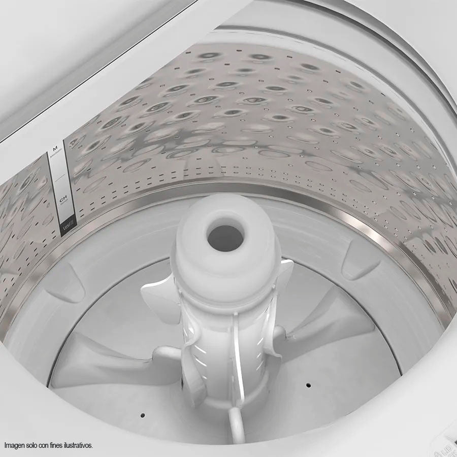 Lavadora 17kg 8MWTW1713MJQ Whirlpool, carga superior tambor acero inoxidable