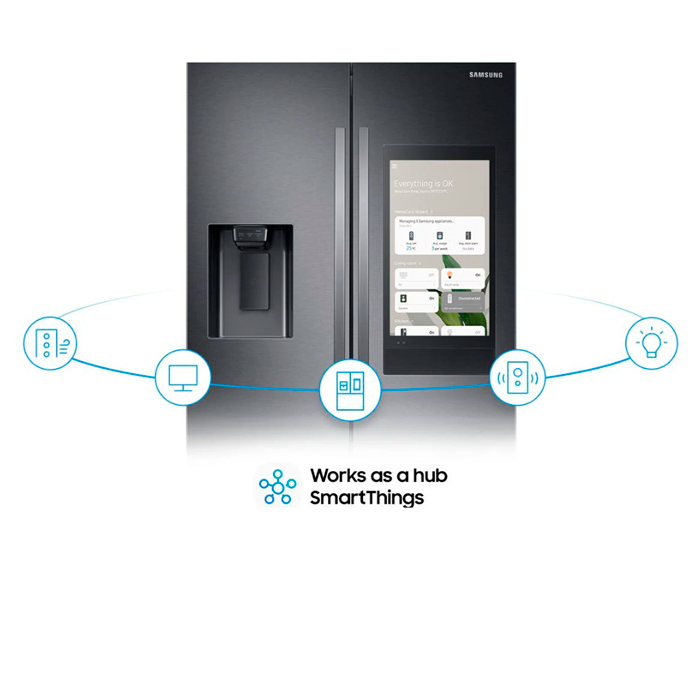 Refrigeradora  Samsung door 27pc RF27T5501B1/AP acero inoxidable