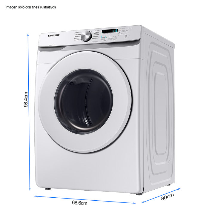 Secadora gas 20kg Samsung DV20T6000PW/AP blanco sensor dry smart check