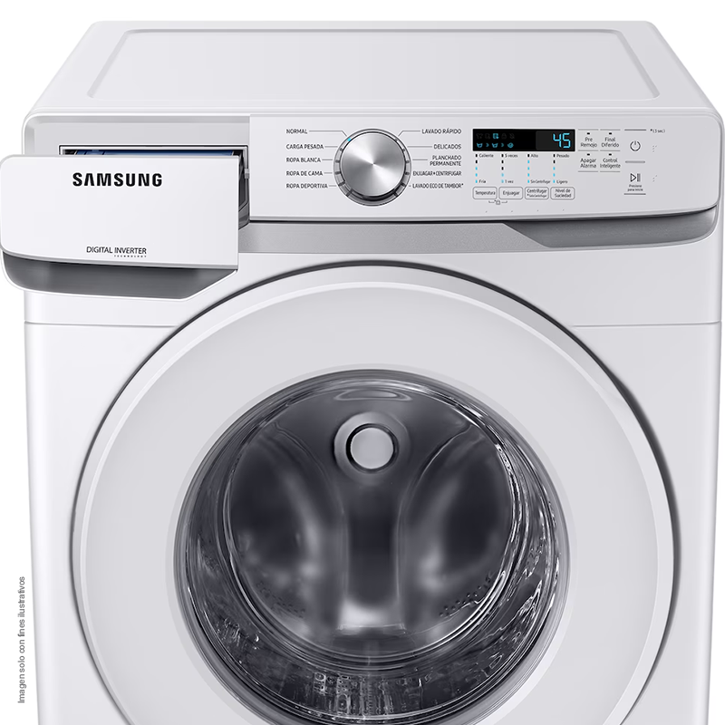 Lavadora eléctrica carga frontal de 20kg Samsung WF20T6000AW/ AP smart check