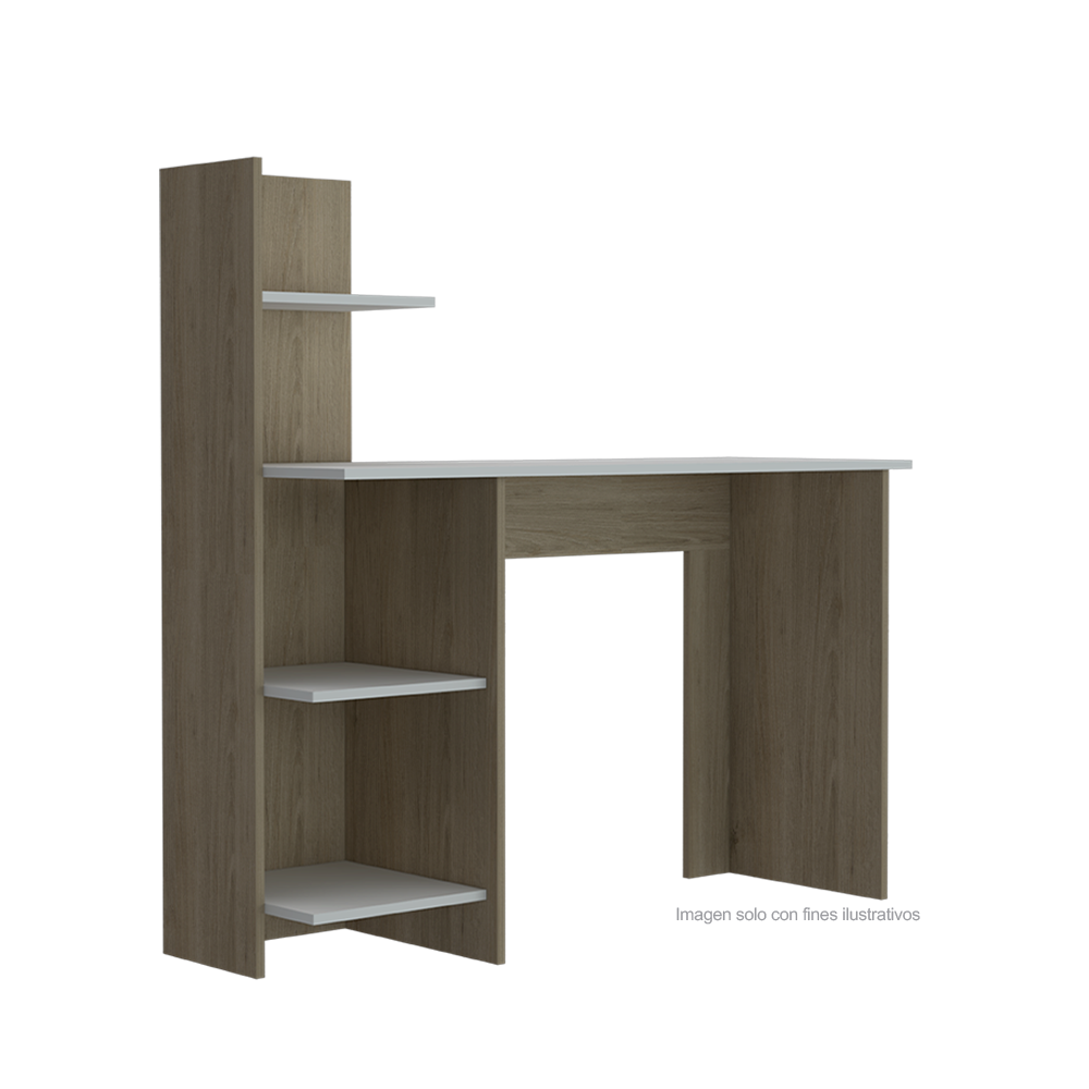 Escritorio 120 Vilma ERB 4868 Rovere + blanco 120x45x120cm