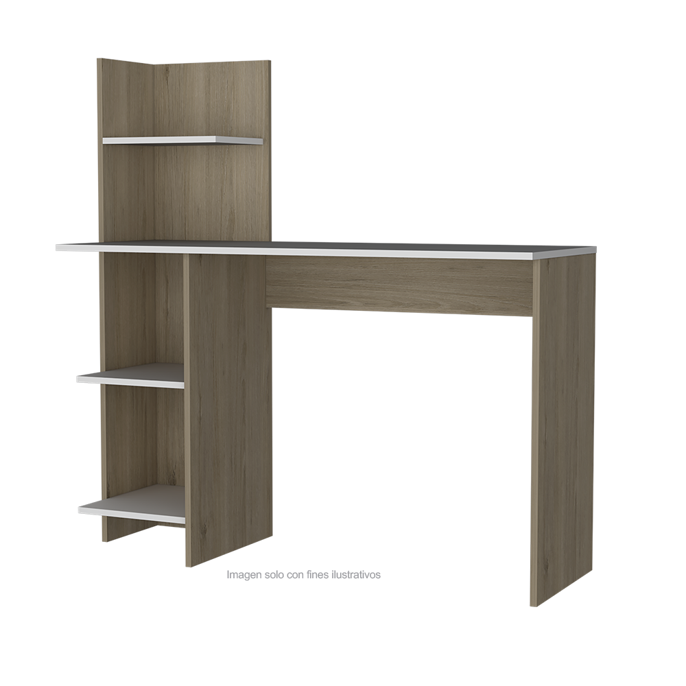 Escritorio 120 Vilma ERB 4868 Rovere + blanco 120x45x120cm