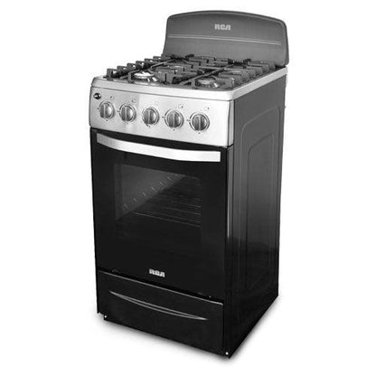 Estufa de 20" a gas RCCR22 RCA 4 quemadores mesa de acero inoxidable