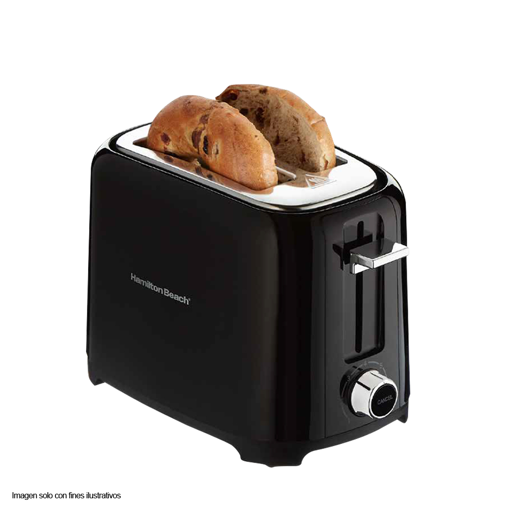 Tostadora de pan 2 rebanadas HB22217 ranuras extra anchas Hamilton Beach