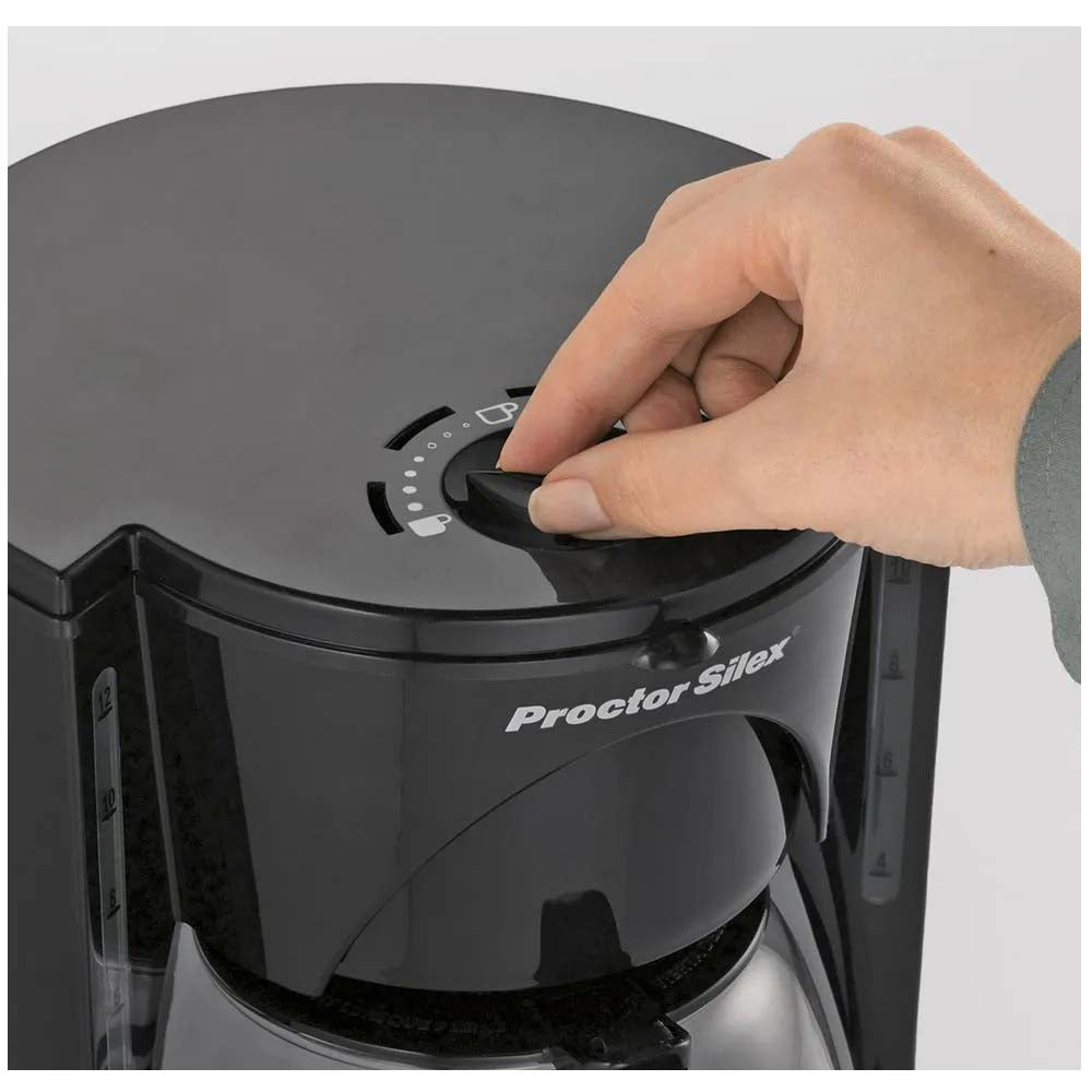 cafetera 12 tazas PS48524RY-MX  Protor Silex color negro filtro permanente