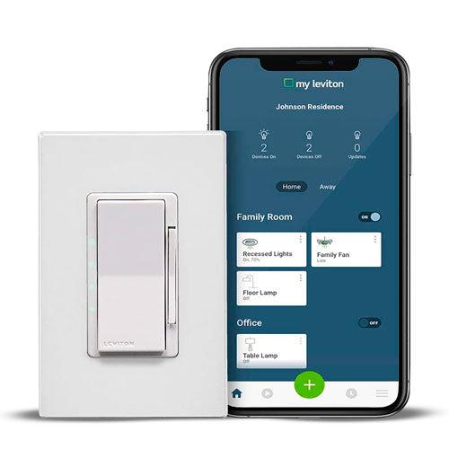 Leviton Dimmer Smart DW4SF-1BW Controlador de Ventilador