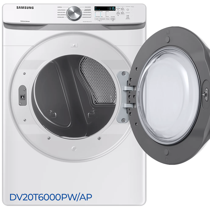 Combo Samsung lavadora 20 kg WF20T6000AW/AP + secadora 20 kg DV20T6000PW/AP + Stanking kit SKK-8K