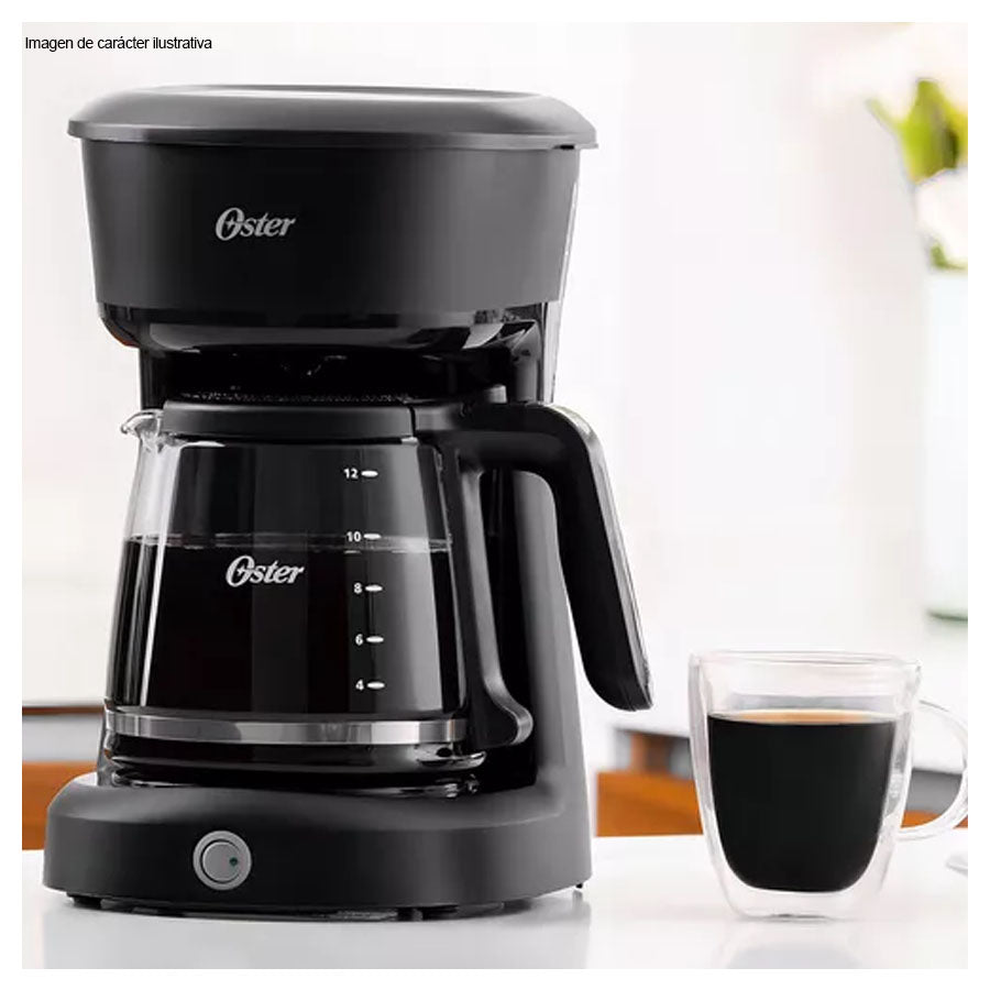 Cafetera 12 tazas BVSTDCS12BN Oster filtro permanente