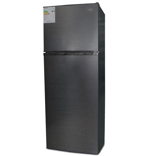 Mystic Refrigeradora Top Mount RF-N355LSS 12Pc Acero Innoxidable Multi Air Flow Bandejas de Vidrio Templado10 Años de Garantia En El Compresor