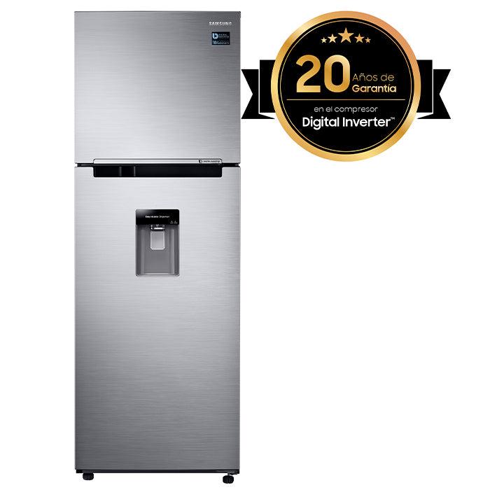 Refrigeradora Samsung 12pc RT32K571JS8/AP color gris, dispensador de agua inverter, bandejas de vidrio templado all arounf cooling.