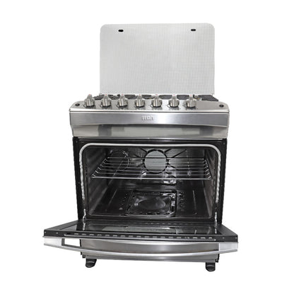 Estufa a gas de 30" RCCR7607 RCA 6 quemadores mesa de acero inoxidable