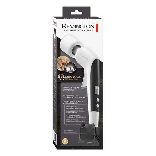 Remington Rizador CI14AF Cámara de Calor Doble y Barril Para Rizos Barril de Ceramica de 25Mm Recubrimiento de Ceramica + Titanio Para Transferencia de Calor Mar Rapida 5 Ajustes de Temperatura Con