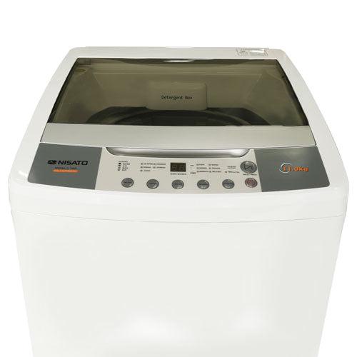 Lavadora Automática, 11 kg, NWMA-111WP, Nisato, Panel digital con tambor de acero inoxidable
