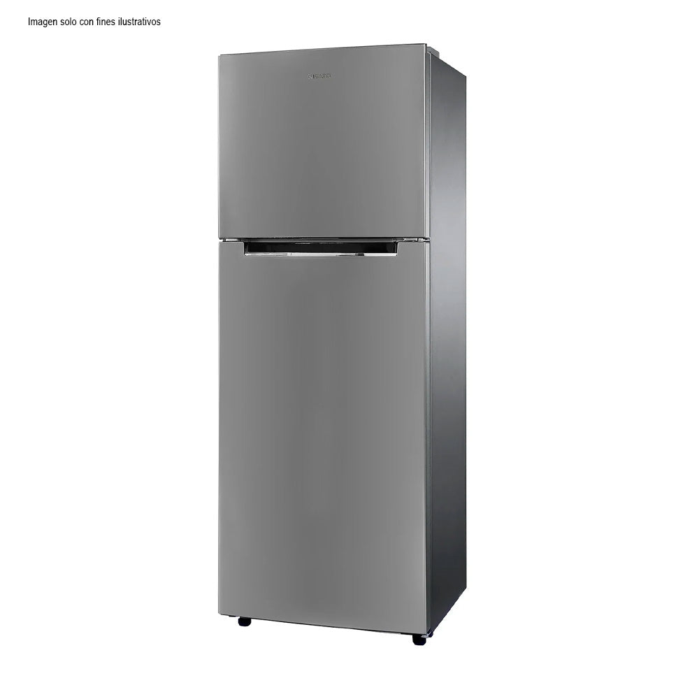 Refrigeradora 11PC NRF-317SML Nisato bandejas de vidrio templado color gris