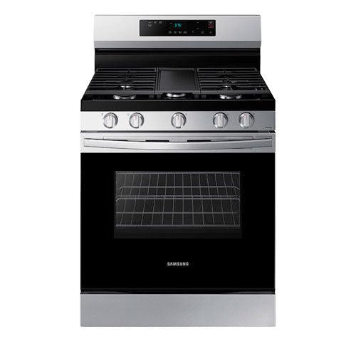 Estufa a Gas, 30”, NX60A6115SS/AP, Samsung, 5 quemadores, Color negro