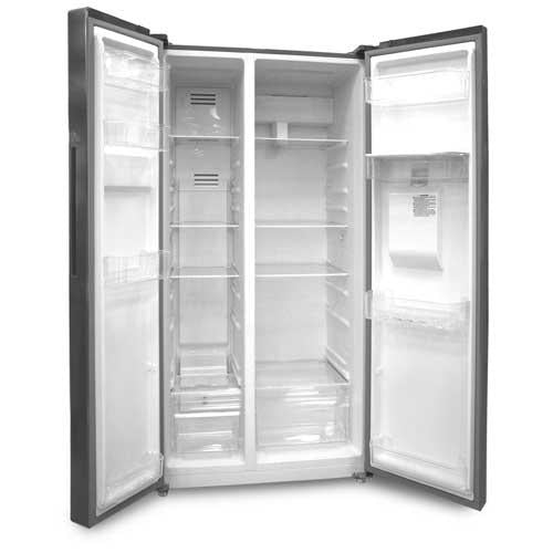 Refrigeradora Side By Side 20pc RCSS632INV tecnología inverter color gris y dispensador de agua