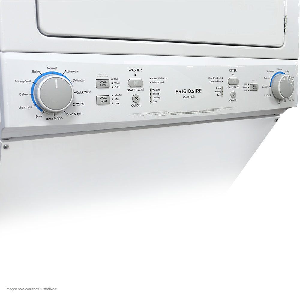 Centro de lavado a gas 20 kilos FLCG7522AW FRIGIDAIRE de acero inoxidable secado MaxFill