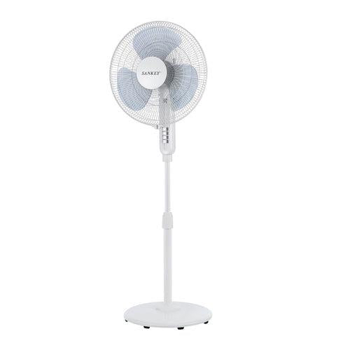 Abanico de pedestal FN-1771M Sankey color blanco 3 velocidades