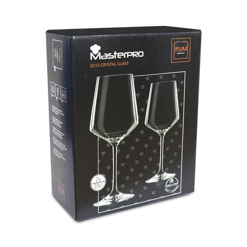 Masterpro Set 2 Copas Vino Blanco 39 Cl Cristal Wine Mp